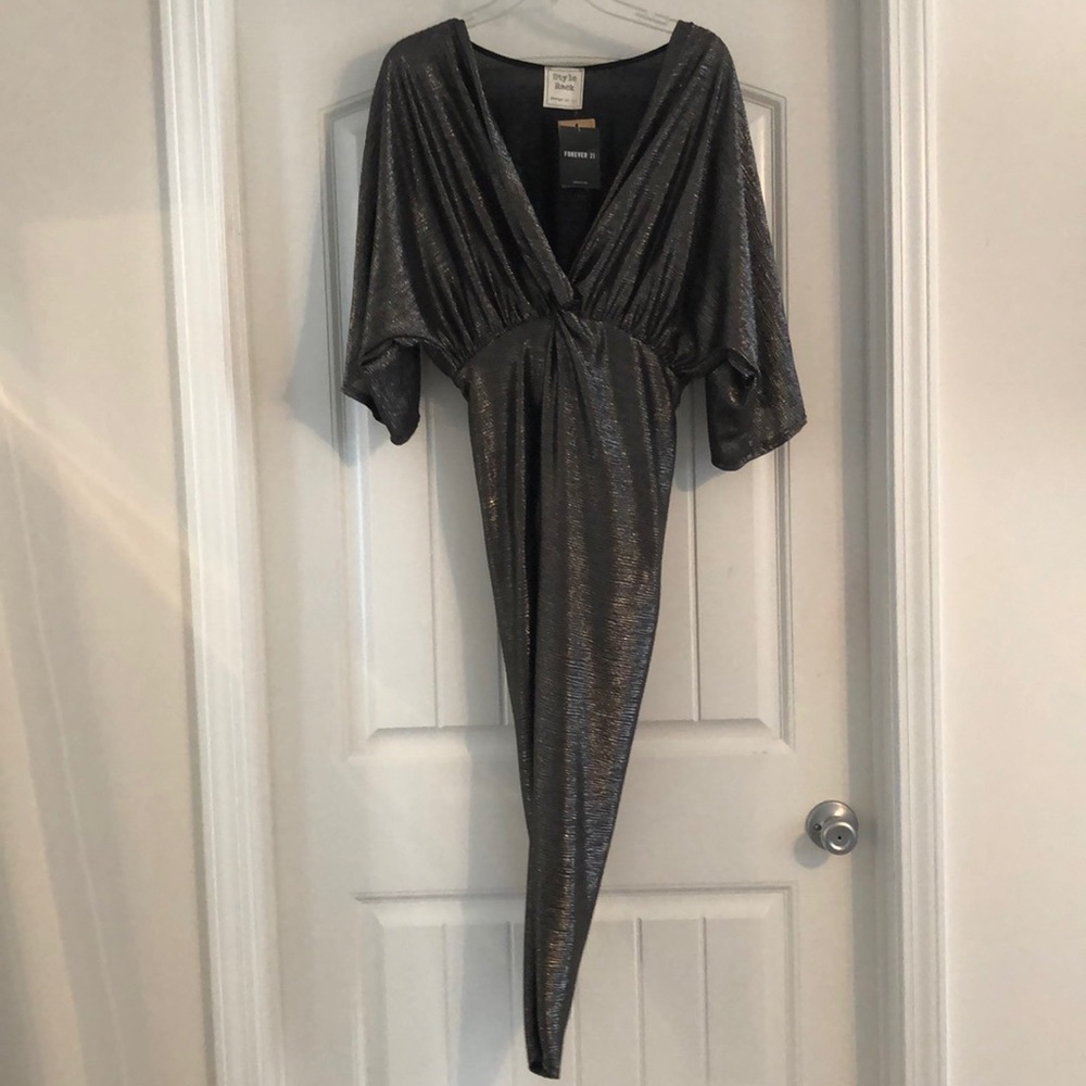 Forever21 Silver cocktail dress